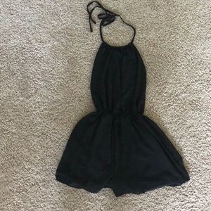 Black halter romper